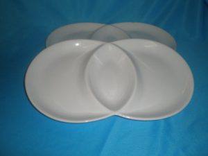 7"x12.5" Double China Platter