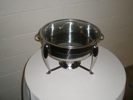 Stainless Round Chafing Dish - 4qt