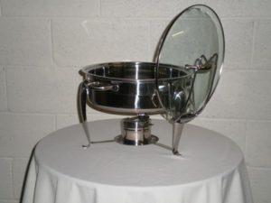 Stainless Round Chafing Dish - 6qt